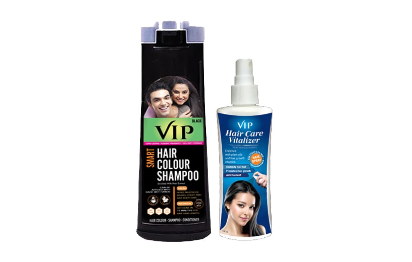 Liquid VIP Hair Color Shampoo 400 ml  Black